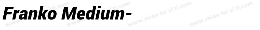 Franko Medium字体转换
